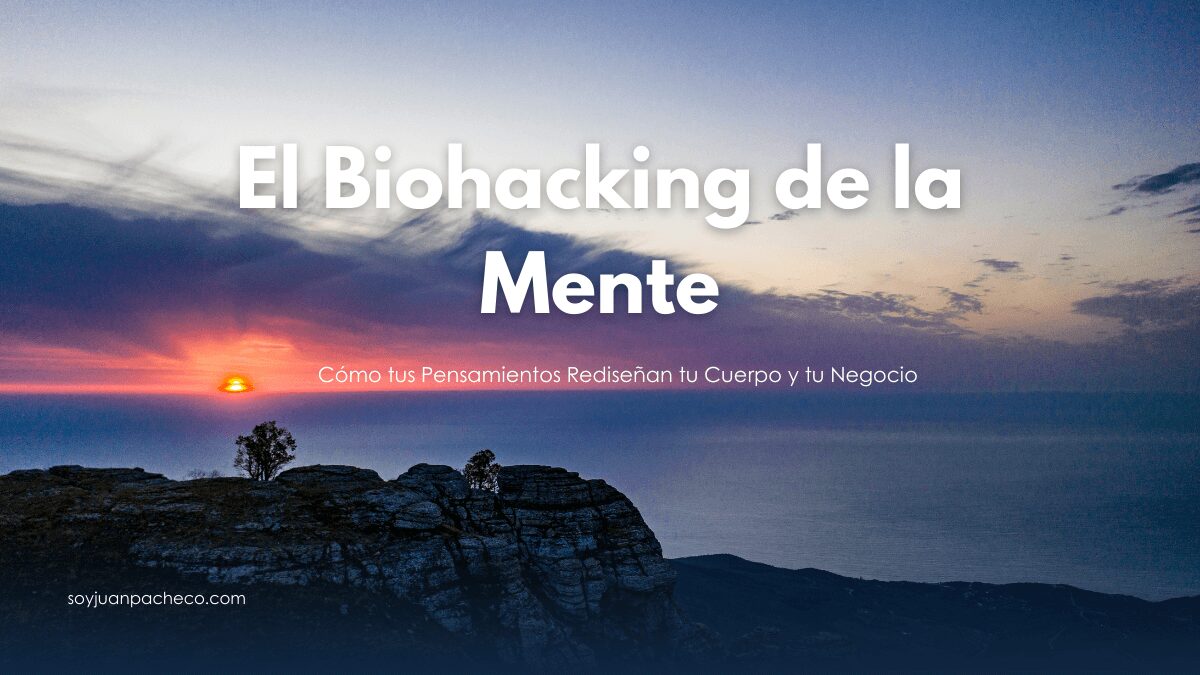Ciclo de retroalimentación entre pensamientos, cambio fisiológico y resultados empresariales.