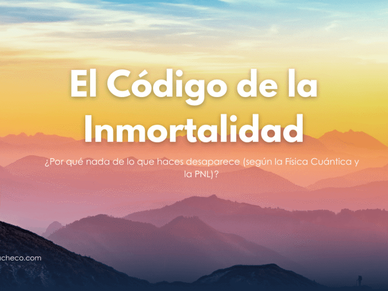 Una firma humana que se transforma en una onda de energía cuántica infinita.