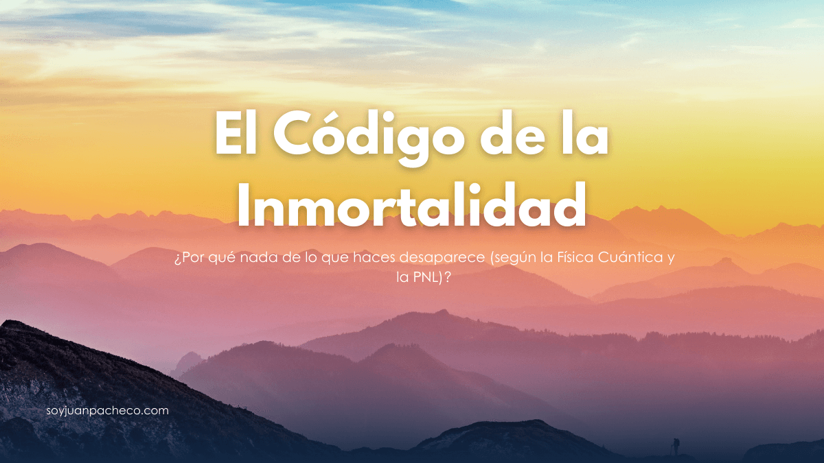 Una firma humana que se transforma en una onda de energía cuántica infinita.