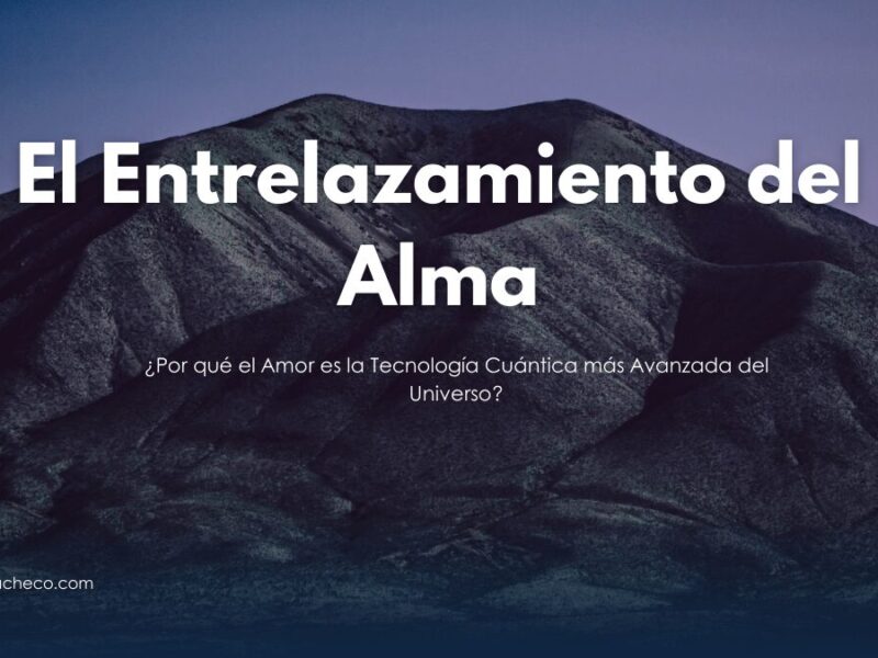 Representación de dos partículas subatómicas conectadas por un hilo de luz en el espacio.