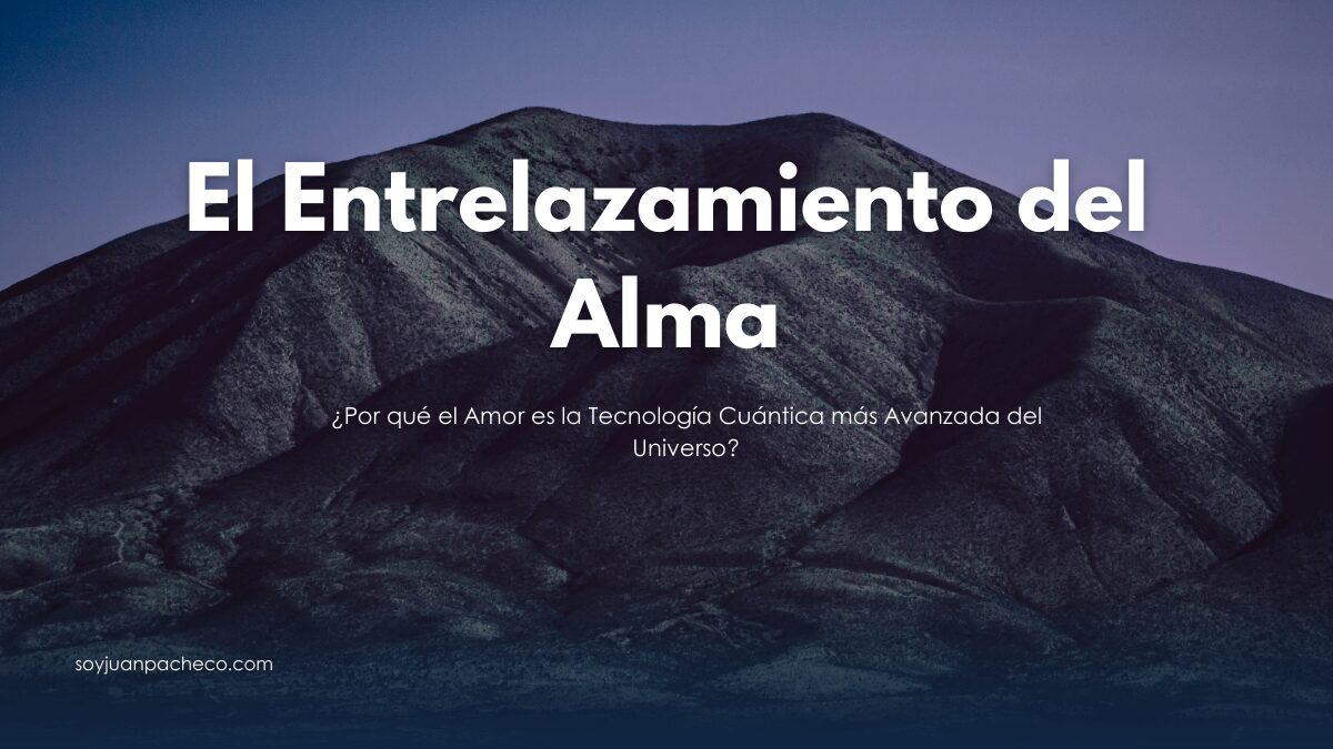 Representación de dos partículas subatómicas conectadas por un hilo de luz en el espacio.