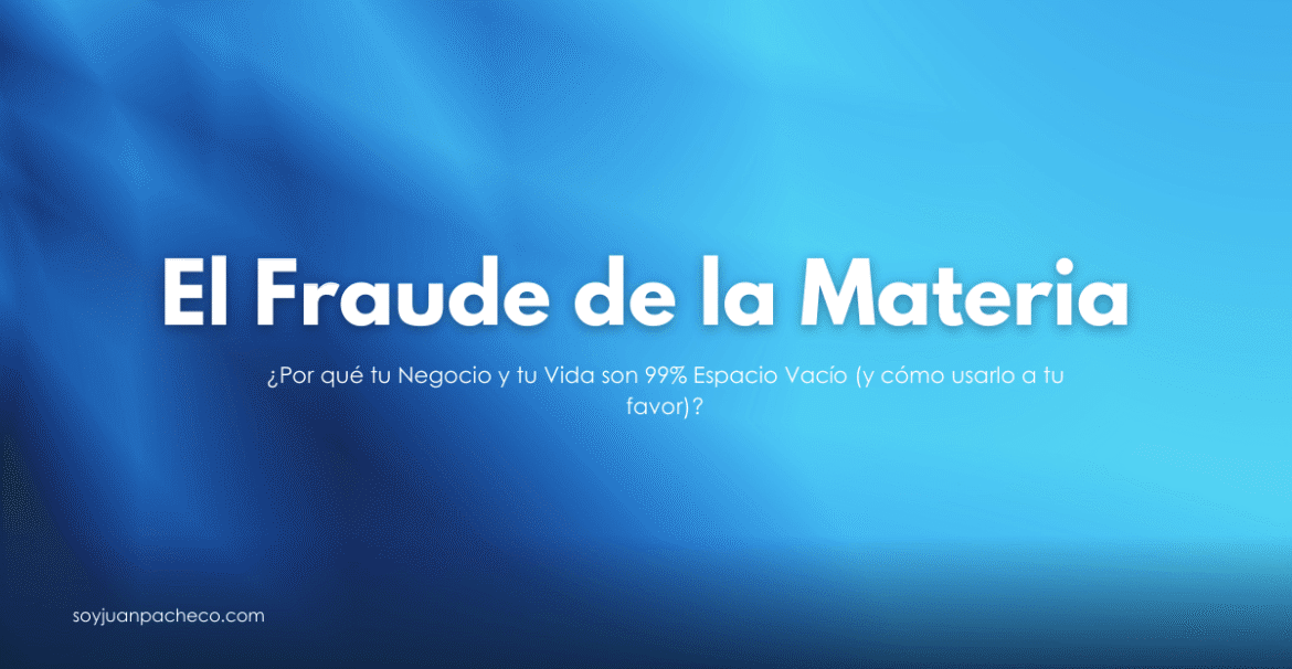 Estructura de un átomo mostrando la inmensa distancia entre el núcleo y los electrones.