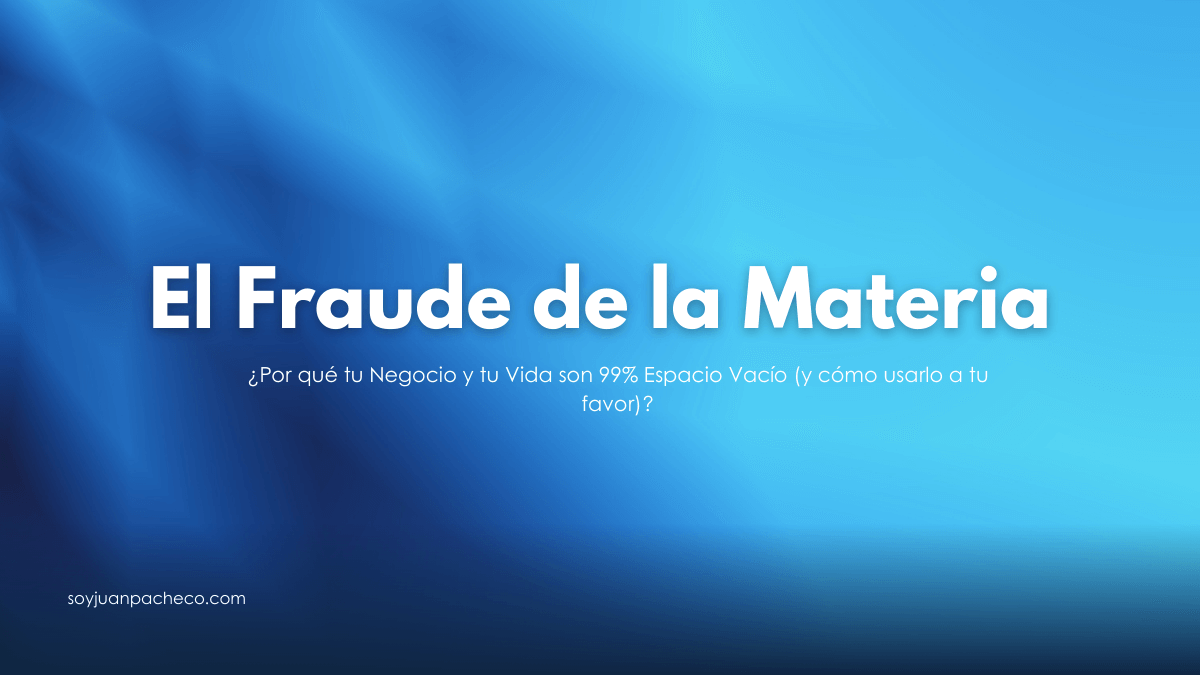 Estructura de un átomo mostrando la inmensa distancia entre el núcleo y los electrones.