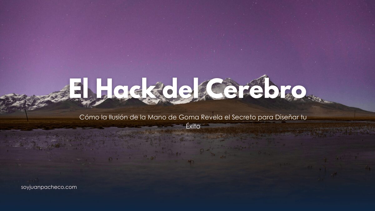 Experimento de la mano de goma mostrando la maleabilidad de la autopercepción corporal.