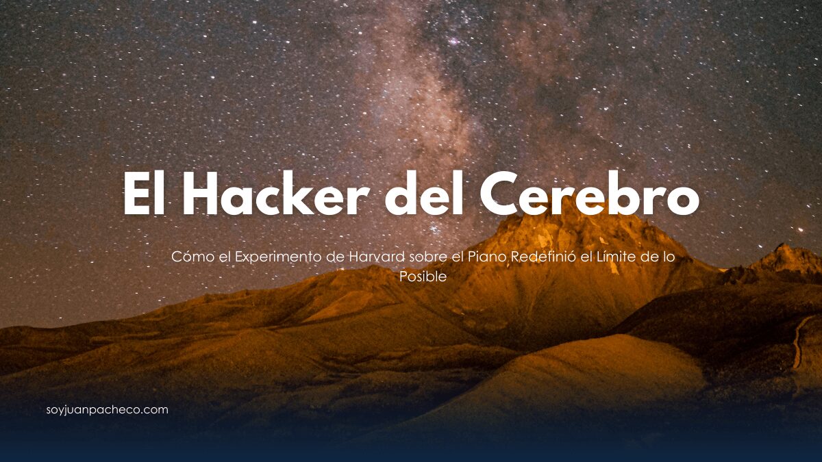 Representación de la activación de la corteza motora mediante la práctica mental del piano.