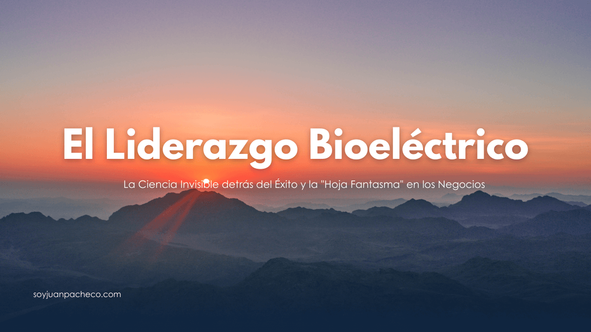 Silueta humana rodeada por un campo electromagnético, con el efecto de la hoja fantasma visible.