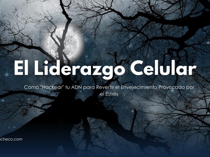 Cadena de ADN siendo reparada mediante técnicas de gestión de estrés y biohacking.