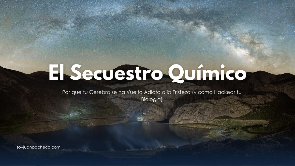 Una célula receptora saturada de cortisol, simbolizando la adicción biológica al estrés.