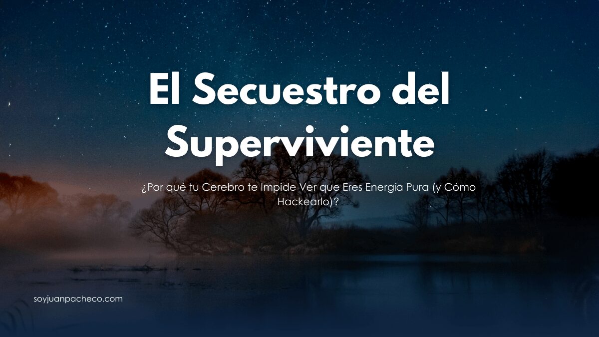 Cerebro humano filtrando la realidad física frente a la naturaleza energética subyacente.