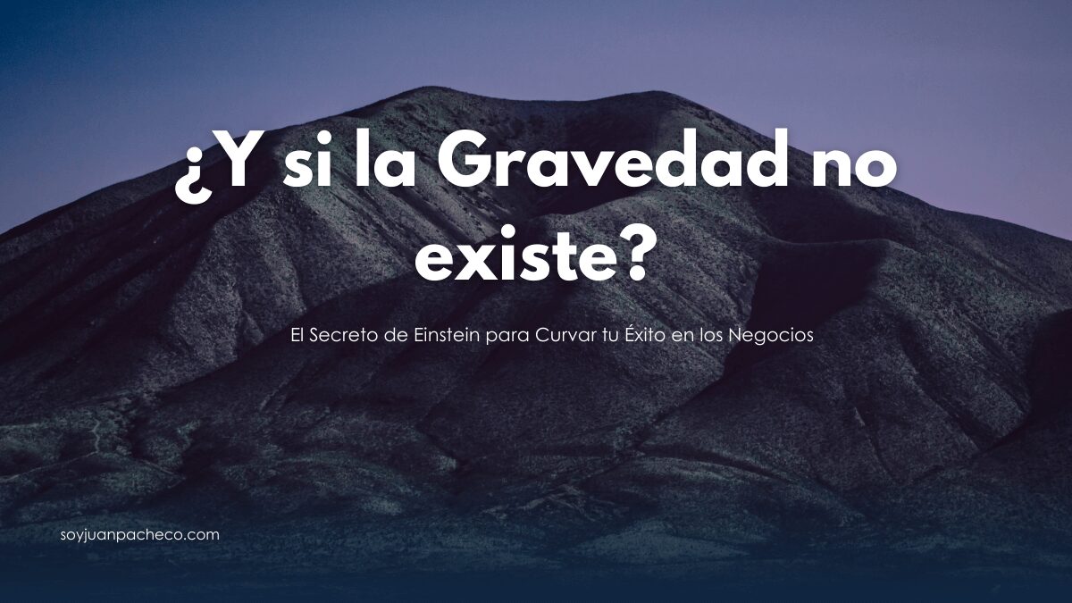Espacio-tiempo curvado por una masa que representa una idea de negocio disruptiva.
