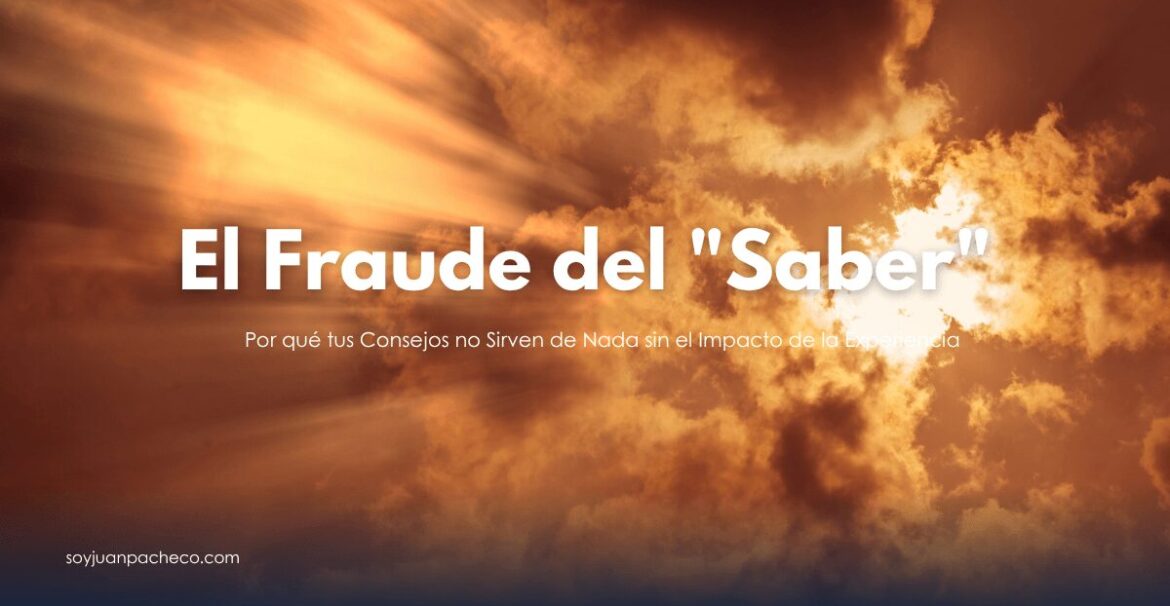 Existe una mentira confortable en el mundo del desarrollo personal: la idea de que si lees suficientes libros, escuchas suficientes podcasts o acumulas suficientes frases motivacionales, eventualmente cambiarás.